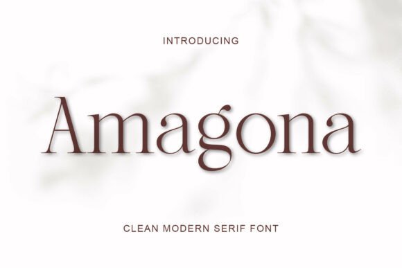 Amagona: A Balanced Serif for Branding and Print