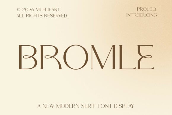 Bromle Font: A Modern Serif for Building Trust in Your Brand