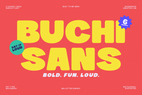 Buchi Sans: A Bold, Playful Font for Crafty Creations