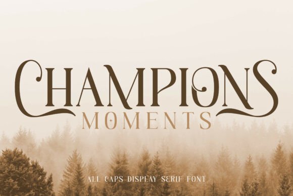 Champions Moments: A Premium Typeface for Impactful Brand Campaigns