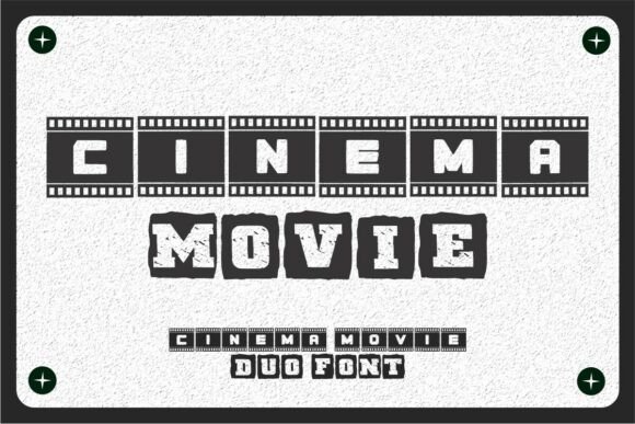 Cinema Movie Duo Font: A Modern Touch for Thematic Branding