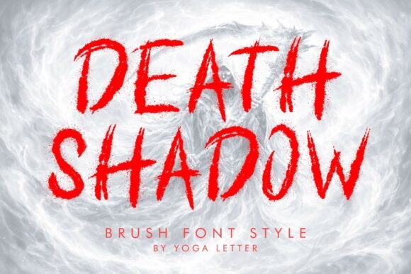 Death Shadow Font: A Modern Brush Typeface for Digital Design
