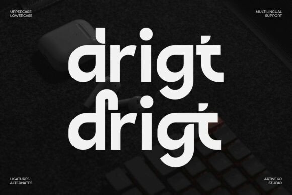 Drigt: A Modern Typeface That Elevates Brand Design