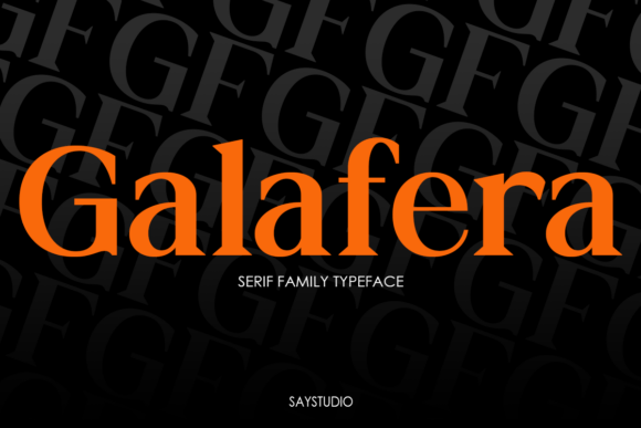 Galafera: A Refined Typeface for Editorial Design