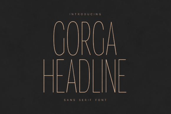 Gorga Headline: A Modern Typeface for Publishing and Design
