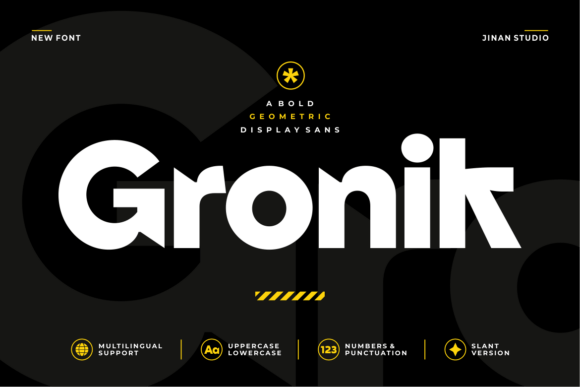 Gronik: A Modern Typeface for Bold Digital Branding