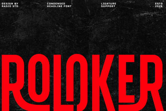 Introducing Roloker: A Bold Display Font for Editorial Design