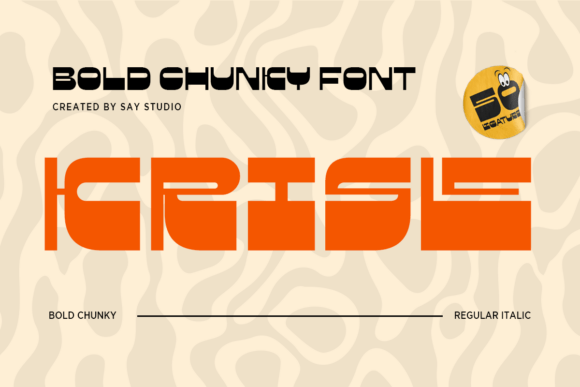 Krisle - Bold Chunky Typeface for Creative Makers