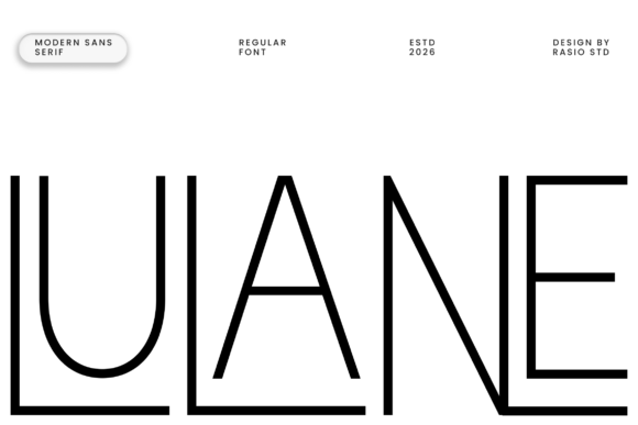 Lulane Font: A Modern Typeface for Digital Designers