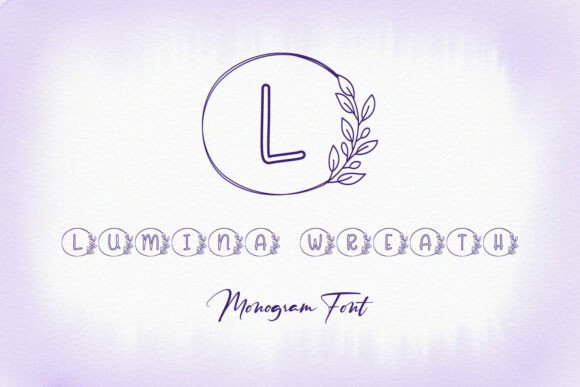 Lumina Wreath Font: A Modern Botanical Typeface for Branding