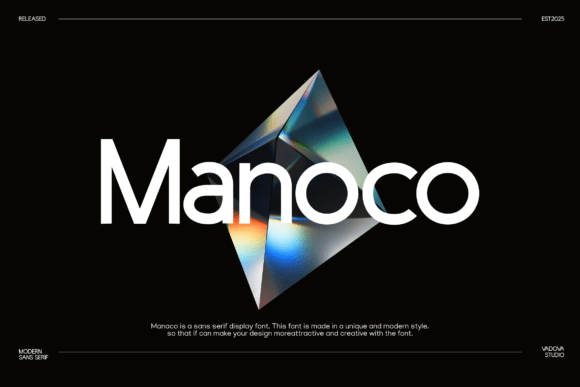Manoco: A Modern Typeface for Editorial Elegance