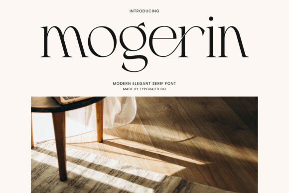 Mogerin: A Modern Serif Typeface for Campaign Designers