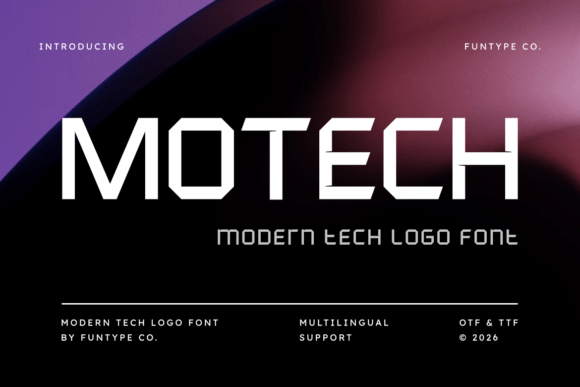 Motech Font: A Bold Typeface for Modern Web Design