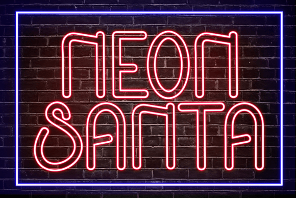 Neon Santa Font: A Playful Display Typeface for Web Design