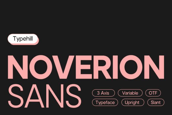 Noverion Sans: A Modern Typeface for Strong Campaign Design