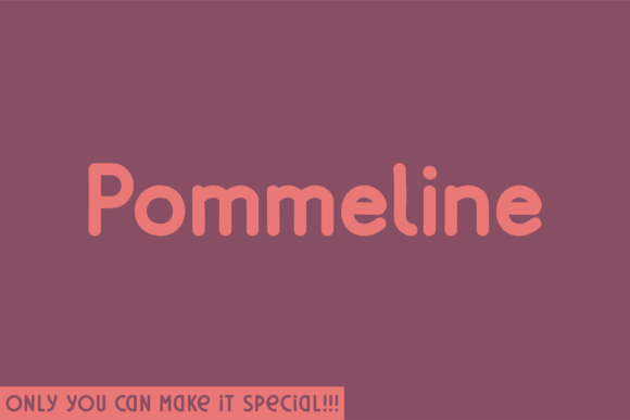 Pommeline Font: A Creative Typeface for Makers and Sellers