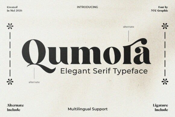 Qumora Font: Elevate Your Brand with Modern Serif Typography