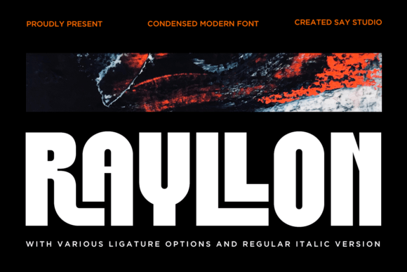 Rayllon: A Bold Typeface for Modern Editorial Design