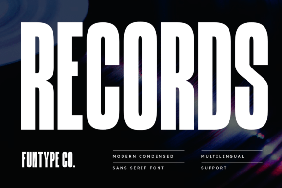 Records Font: A Modern Sans Serif for Crafting Impactful Designs