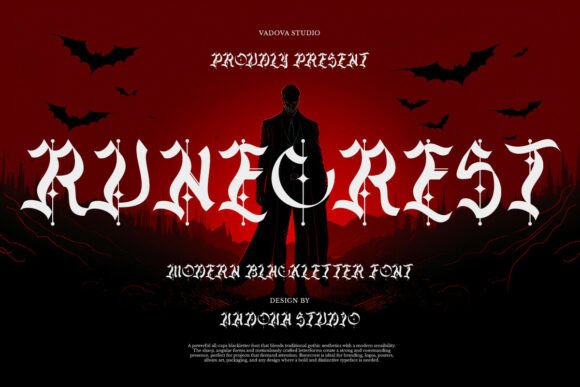 Runecrest Font Review: A Bold Blackletter for Creative Branding